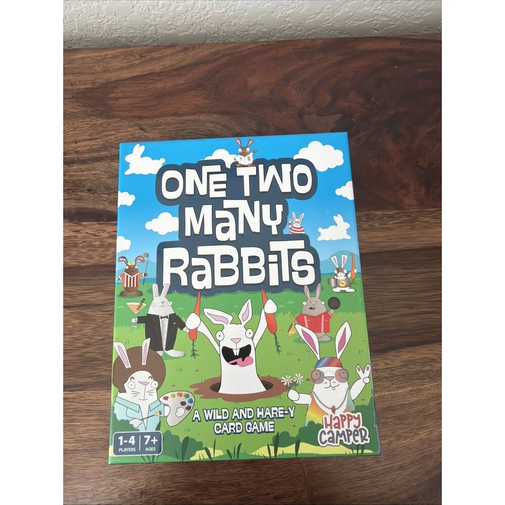One Two Many Rabbits A Wild And Hare-y Card Game Happy Camper Family NEW Sealed